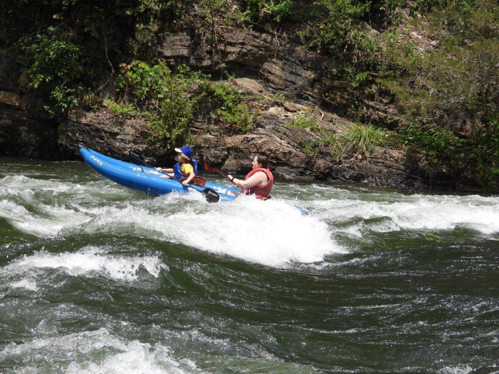 Whitewater action on the Watauga