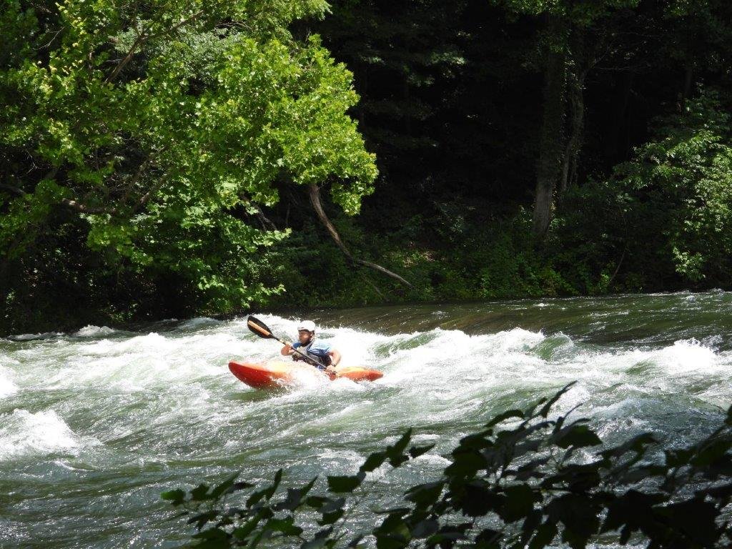 Kayaking below Wilbur