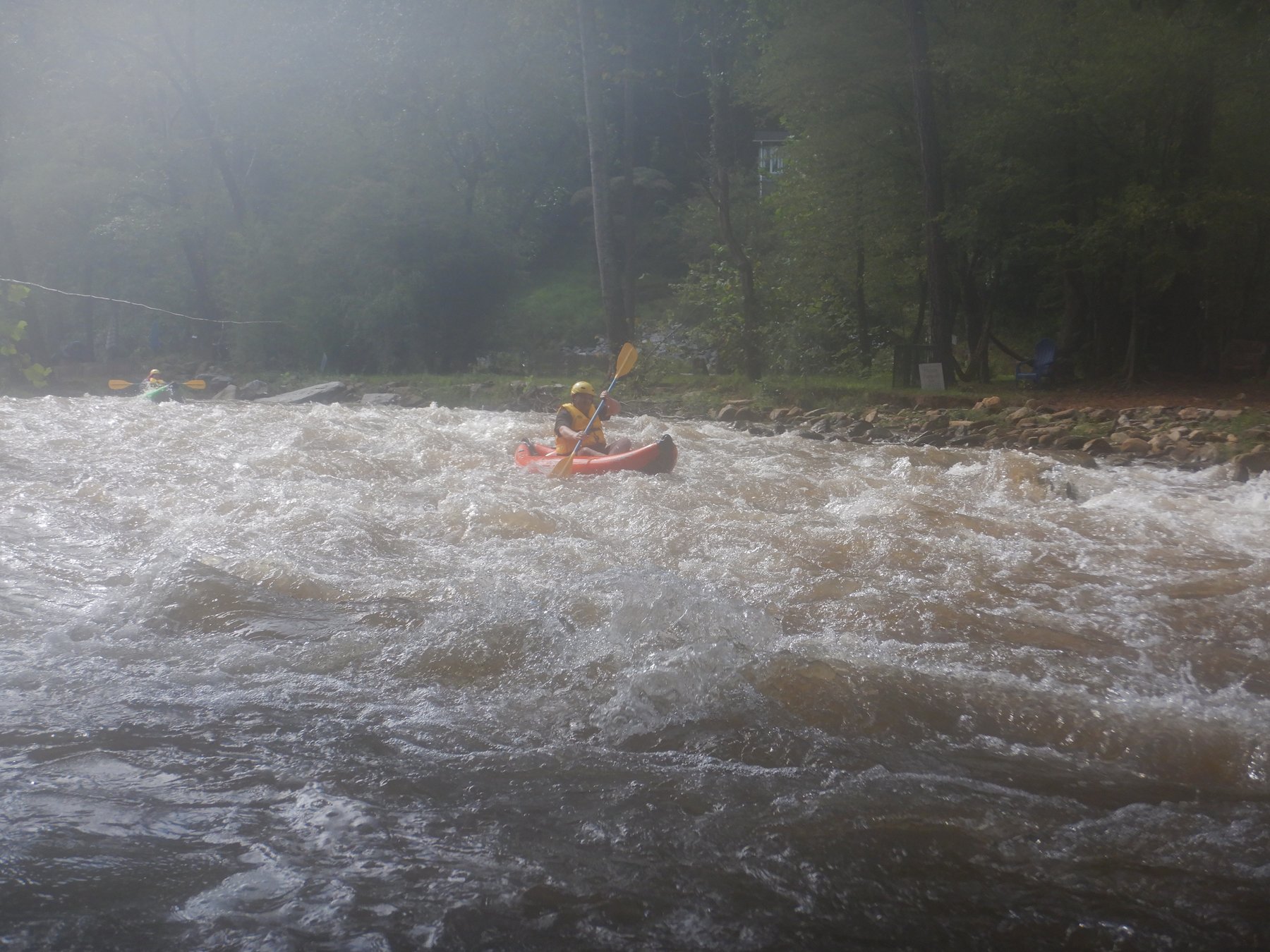 Tracy on Bee Hive / Bee Cliff whitewater with Watauga Kayak