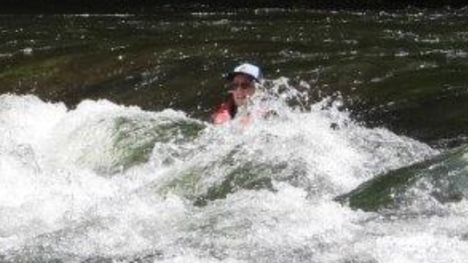 PFD and splash on Bee Cliff water
